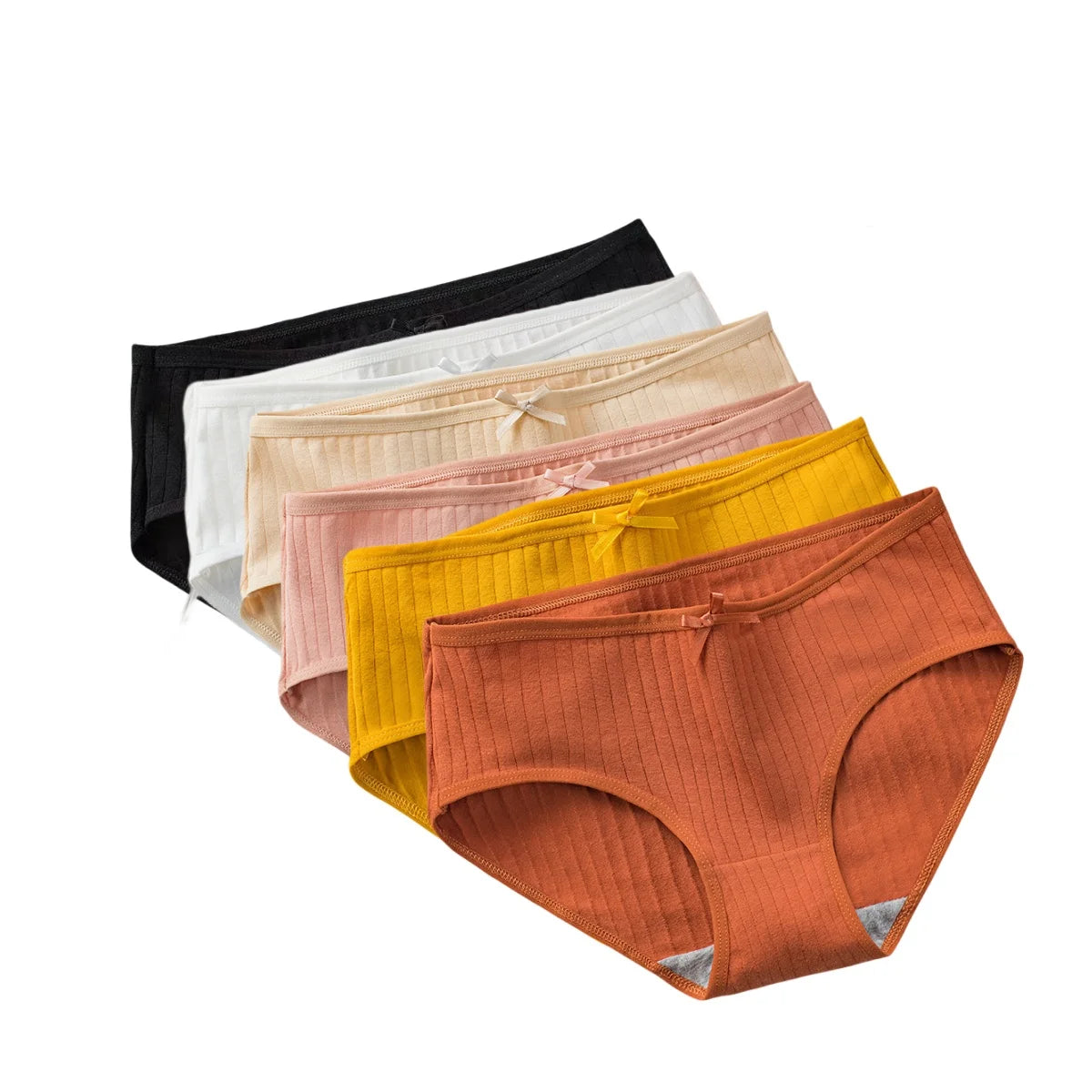Women Cotton Panties - Soft Stretch Lingerie Set | Breathable Low-Rise Briefs - ZOOMNSTORE