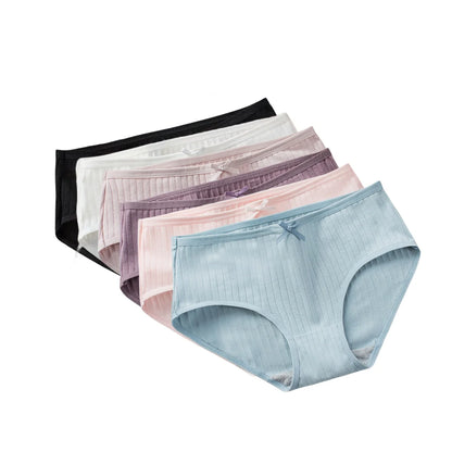 Women Cotton Panties - Soft Stretch Lingerie Set | Breathable Low-Rise Briefs - ZOOMNSTORE