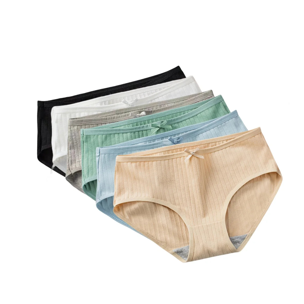 Women Cotton Panties - Soft Stretch Lingerie Set | Breathable Low-Rise Briefs - ZOOMNSTORE