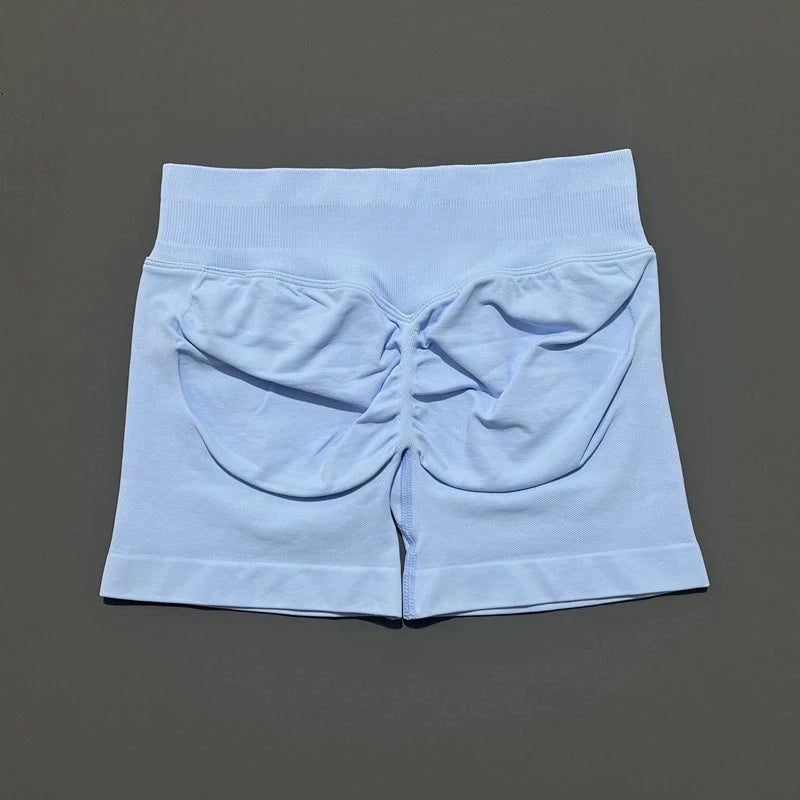 Lightweight Seamless Crop Top - Womens Short Sleeve Yoga  Gym Shirt - ZOOMNSTORE