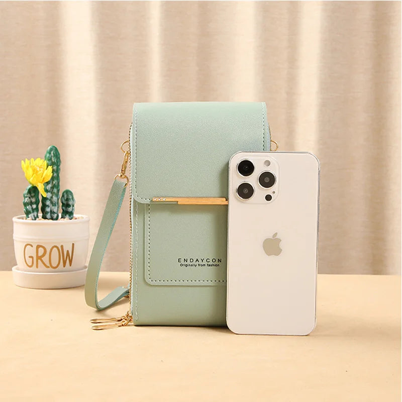 Luxury Womens Crossbody Bag - Soft Leather Touch Screen Phone Purse - ZOOMNSTORE