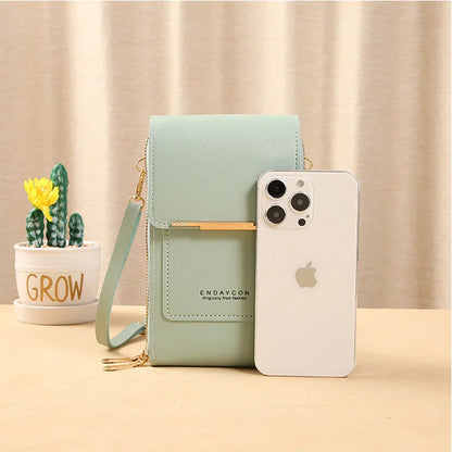 Luxury Womens Crossbody Bag - Soft Leather Touch Screen Phone Purse - ZOOMNSTORE