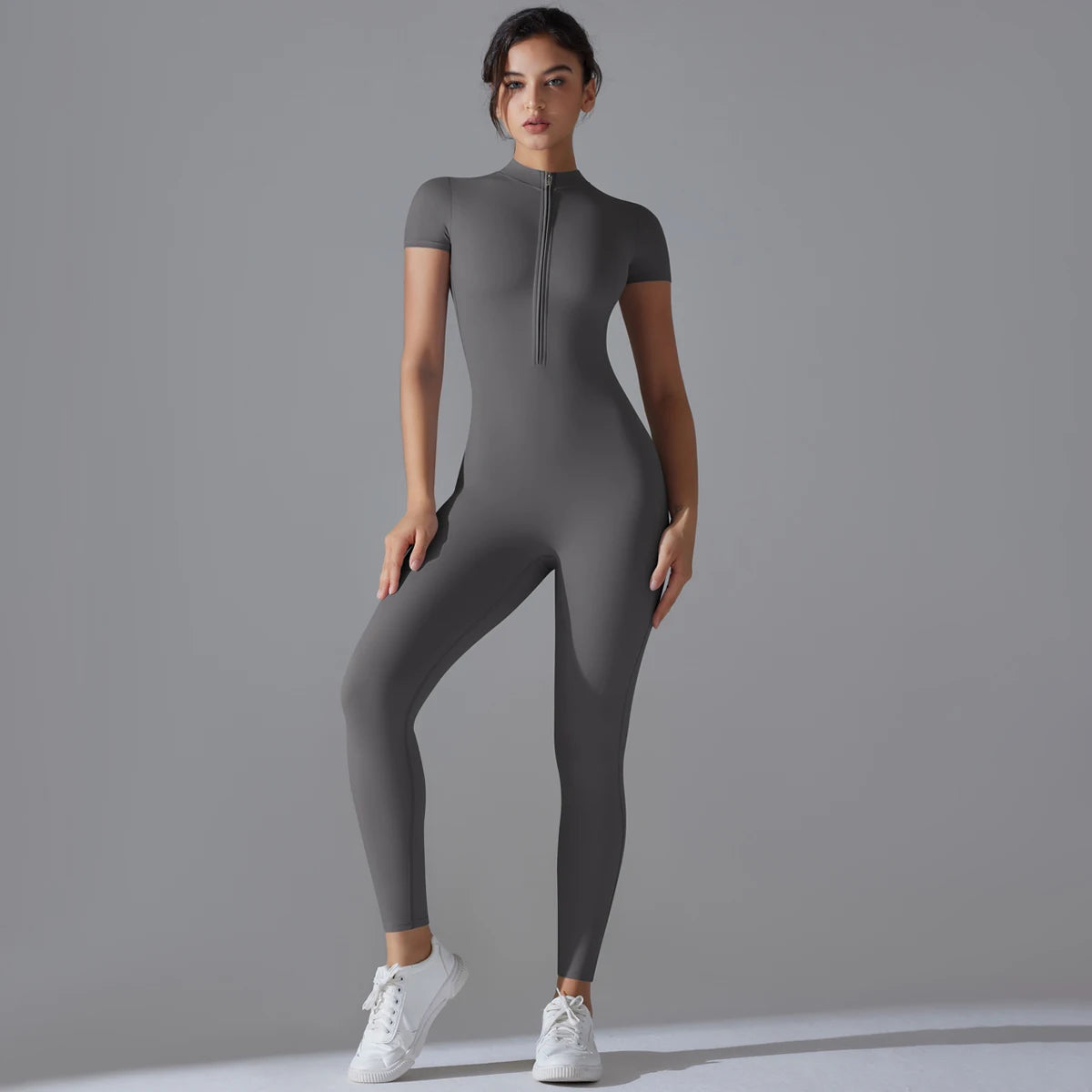 Womens Fitness Bodysuit - Breathable Quick-Dry Yoga Gym Wear - ZOOMNSTORE