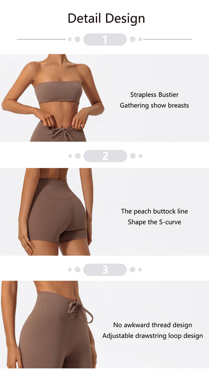 Women Fitness Sports Set | Yoga Workout Outfit – Moisture Wicking Fabric, Quick Dry Activewear - ZOOMNSTORE