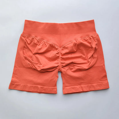 Women Gym Shorts - High Waisted Seamless Workout Shorts With Scrunch Butt Design - ZOOMNSTORE