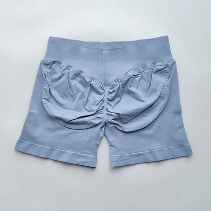 Women Gym Shorts - High Waisted Seamless Workout Shorts With Scrunch Butt Design - ZOOMNSTORE