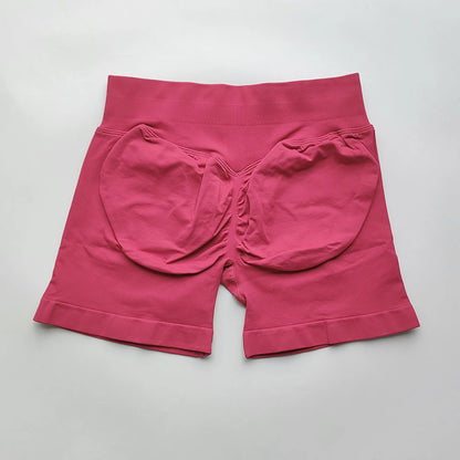 Women Gym Shorts - High Waisted Seamless Workout Shorts With Scrunch Butt Design - ZOOMNSTORE