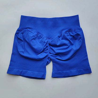 Women Gym Shorts - High Waisted Seamless Workout Shorts With Scrunch Butt Design - ZOOMNSTORE