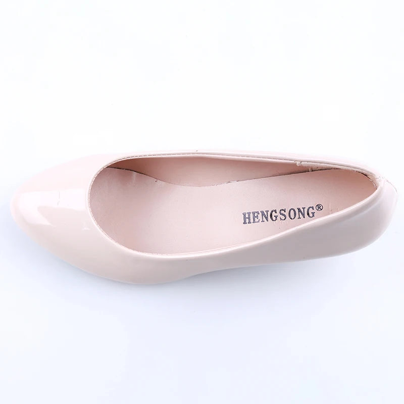 Women High Heels - Ladies Pumps With Medium Heel | Nude Party Shoes, PU Insole - ZOOMNSTORE