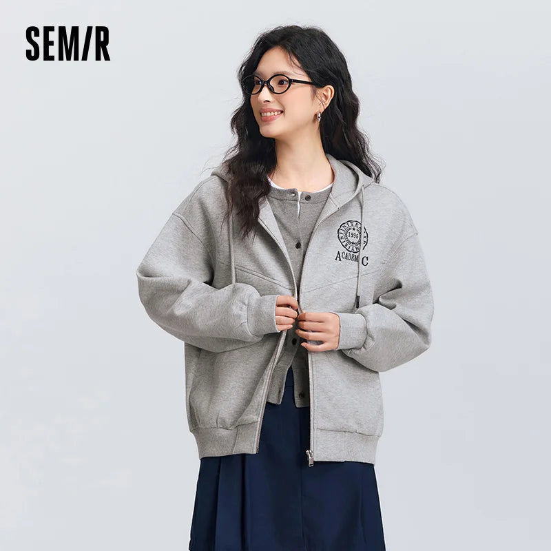Women Hooded Jacket – Lightweight Spring Casual Coat With Loose Drop Shoulder - ZOOMNSTORE