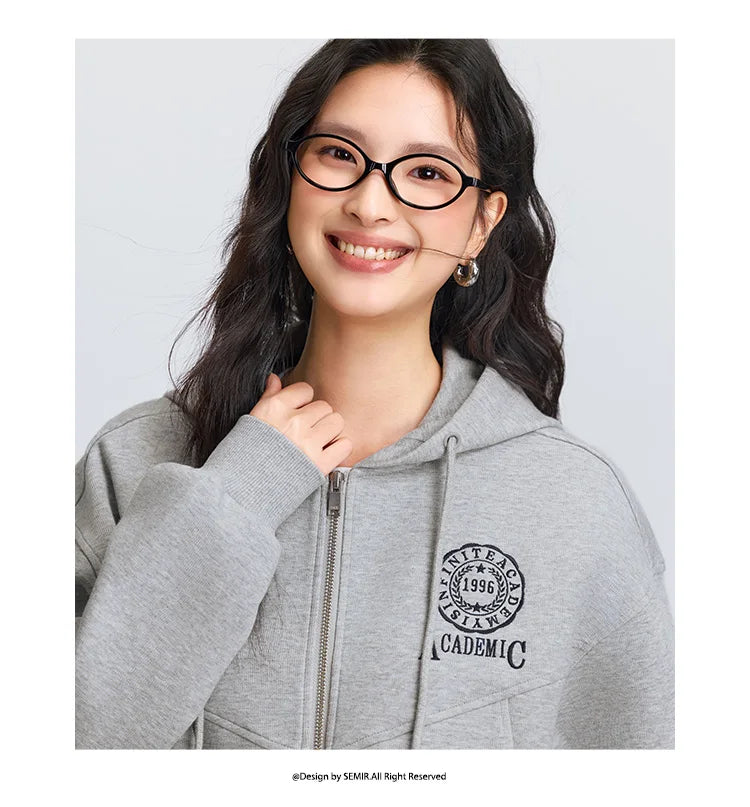 Women Hooded Jacket – Lightweight Spring Casual Coat With Loose Drop Shoulder - ZOOMNSTORE