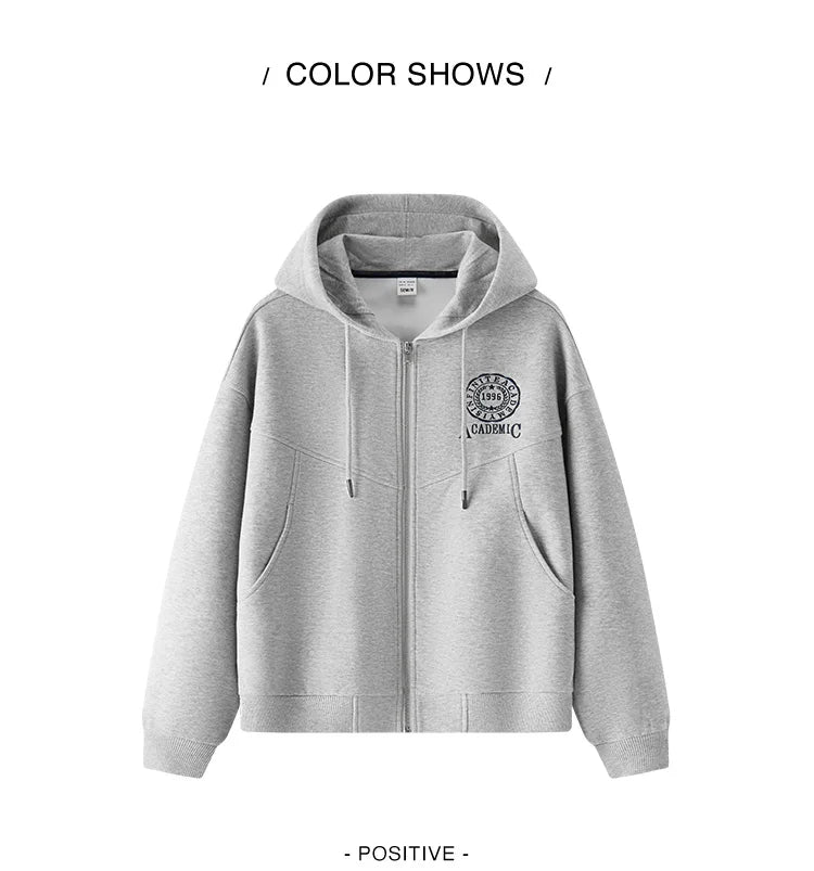 Women Hooded Jacket – Lightweight Spring Casual Coat With Loose Drop Shoulder - ZOOMNSTORE
