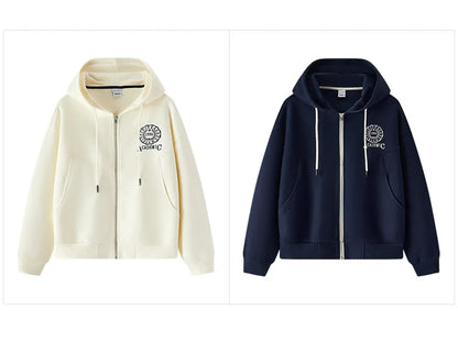 Women Hooded Jacket – Lightweight Spring Casual Coat With Loose Drop Shoulder - ZOOMNSTORE