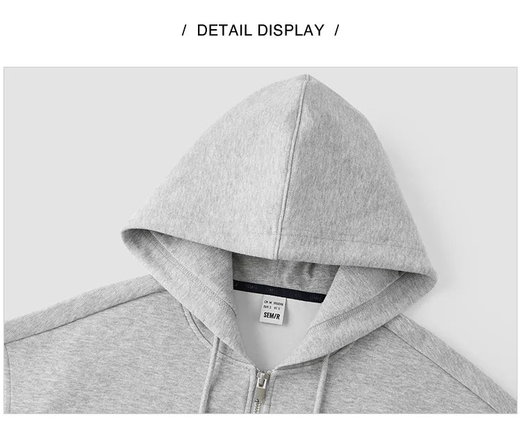 Women Hooded Jacket – Lightweight Spring Casual Coat With Loose Drop Shoulder - ZOOMNSTORE
