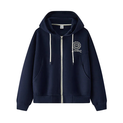 Women Hooded Jacket – Lightweight Spring Casual Coat With Loose Drop Shoulder - ZOOMNSTORE