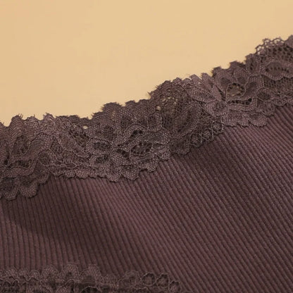 Women Lace Panties - Seamless Cotton Bikini Low-Rise T-Back Lingerie Set - ZOOMNSTORE