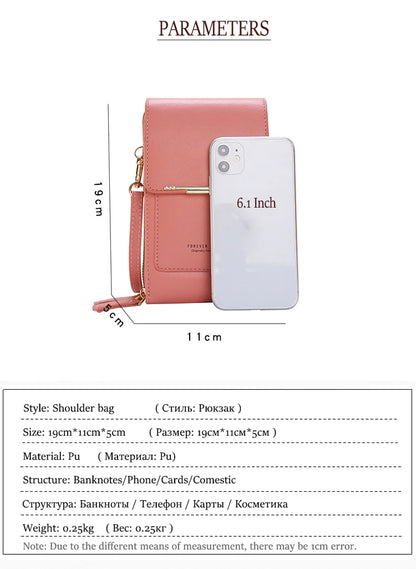 Women Leather Handbags - PU Leather Shoulder Crossbody Bag With Zipper Closure - ZOOMNSTORE