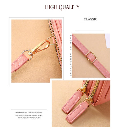 Women Leather Handbags - PU Leather Shoulder Crossbody Bag With Zipper Closure - ZOOMNSTORE