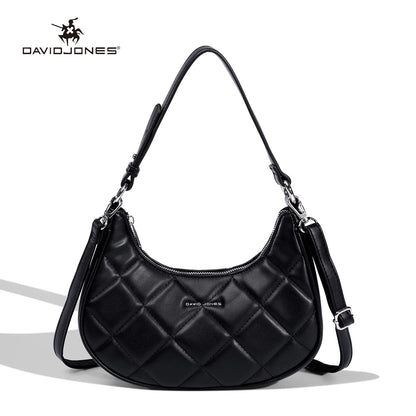 Multifunctional Womens Leather Crescent Bag - Trendy Vintage Shoulder Bag - ZOOMNSTORE