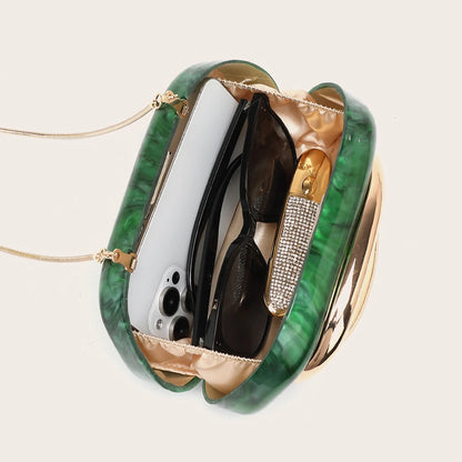 Luxury Gold Evening Clutch Bag - Womens Wedding Party Handbag - ZOOMNSTORE