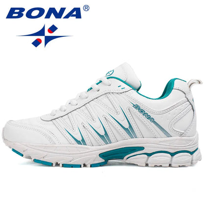 BONA Womens Running Shoes - Comfortable Lace-Up Athletic Sneakers for Jogging and Walking - ZOOMNSTORE