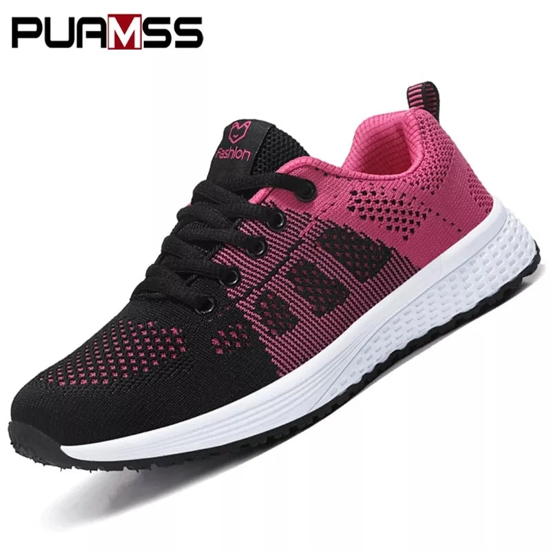 Womens Fashion Platform Sneakers - Spring Winter Running Shoes - ZOOMNSTORE