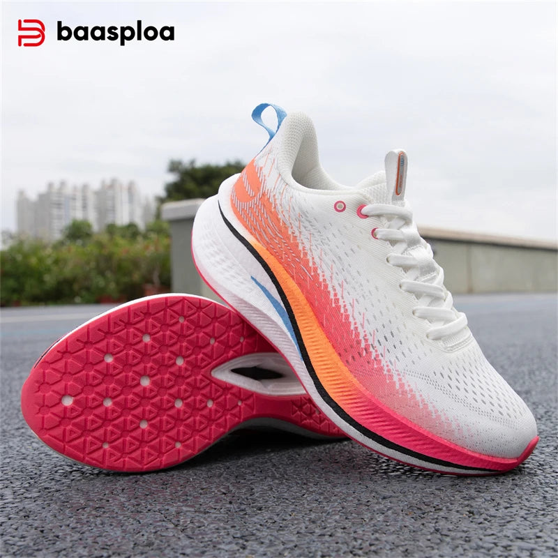 Women Running Shoes – Outdoor Non Slip Sports Sneakers with Carbon Plate Cushioning - ZOOMNSTORE