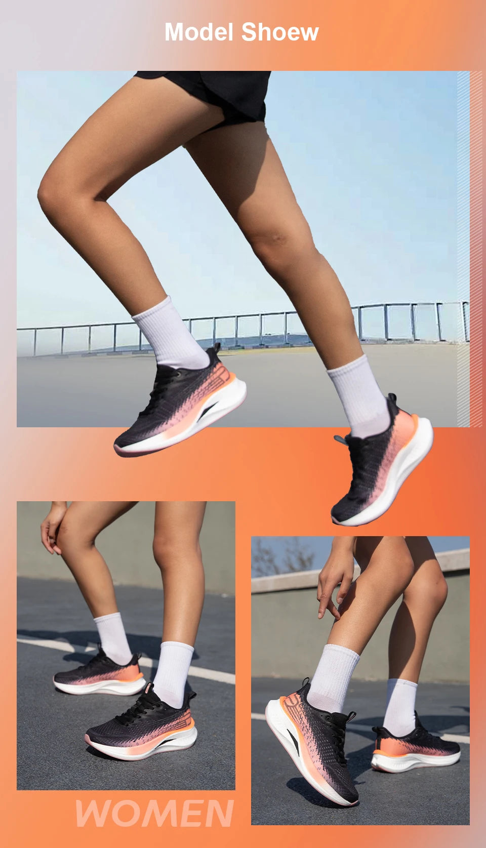 Women Running Shoes – Outdoor Non Slip Sports Sneakers with Carbon Plate Cushioning - ZOOMNSTORE