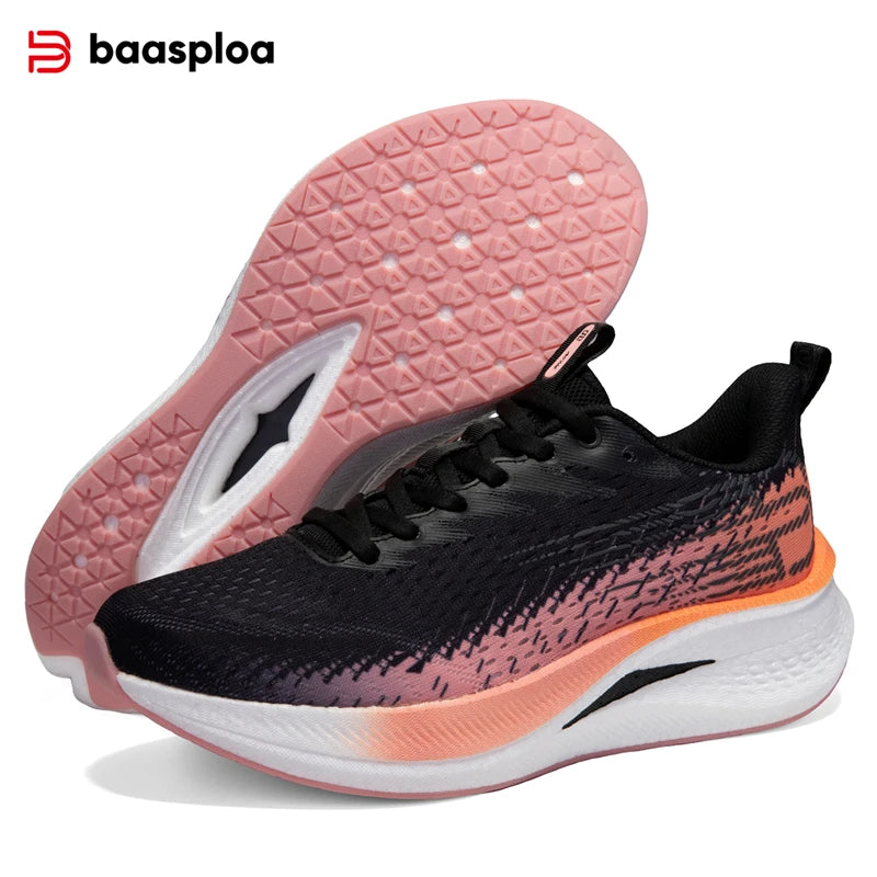 Women Running Shoes – Outdoor Non Slip Sports Sneakers with Carbon Plate Cushioning - ZOOMNSTORE