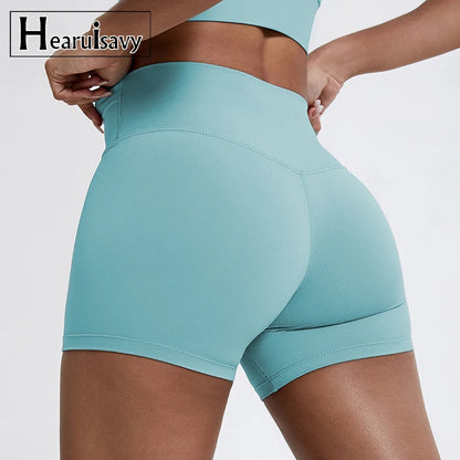 High Waist Butt Lift Running Shorts - Womens Slim Fit Gym  Cycling Leggings - ZOOMNSTORE