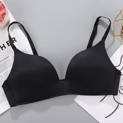 Women Seamless Bra Sexy No Wire Push Up Underwear Girls Students Breathable Thin 10 Colors Bras Female's Bra Breathable Gathered - ZOOMNSTORE