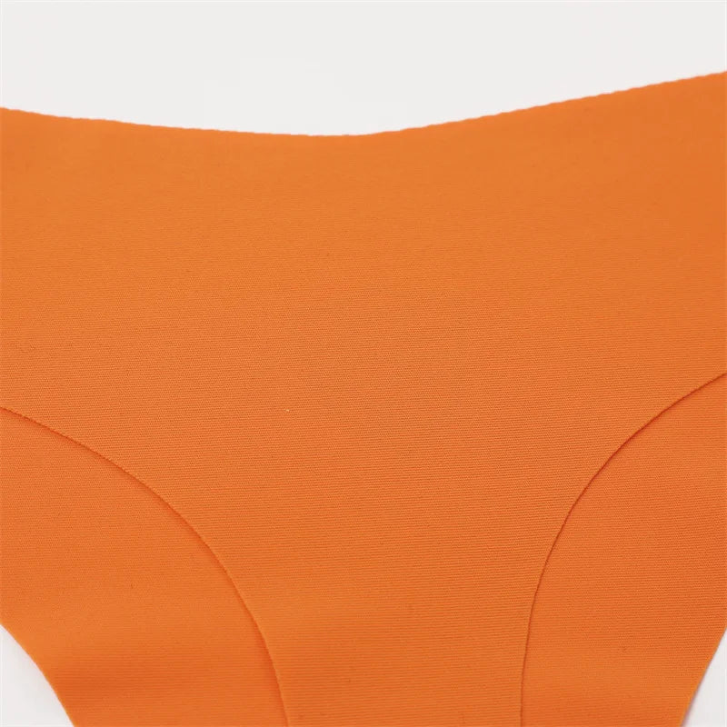 Women Seamless Panties - Ultra Thin V Waist Thongs | Soft Ice Silk Underpants - ZOOMNSTORE