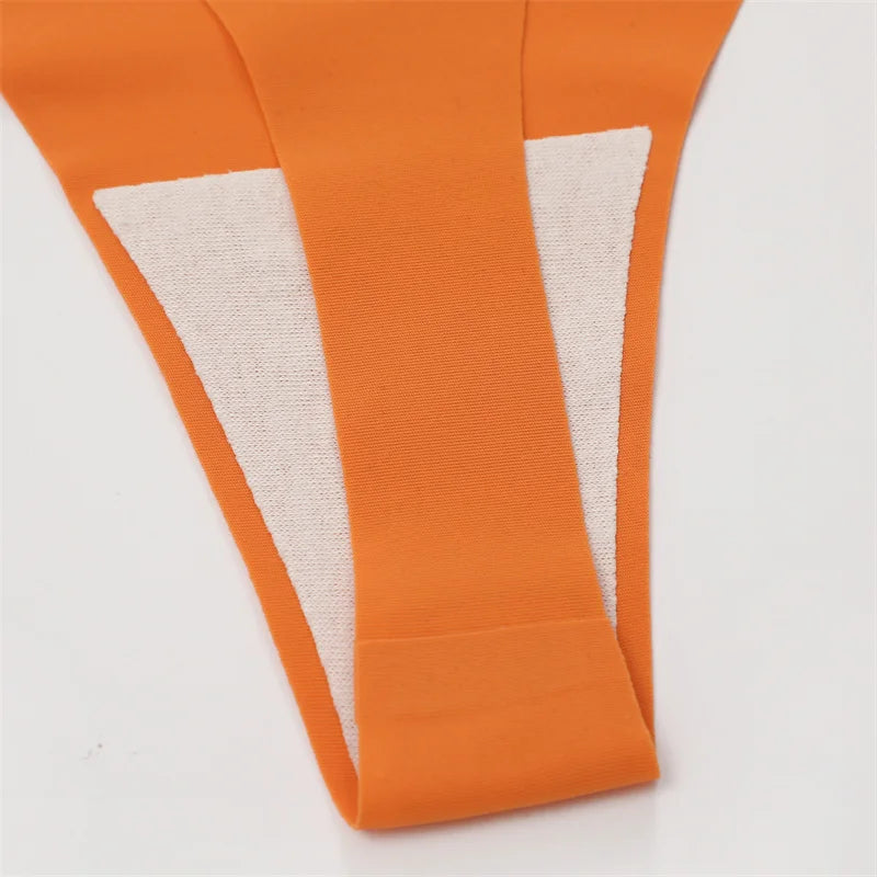 Women Seamless Panties - Ultra Thin V Waist Thongs | Soft Ice Silk Underpants - ZOOMNSTORE