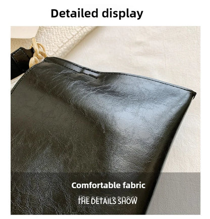 Women Shoulder Bag – Large Capacity Soft PU Leather Crossbody Handbag for Everyday Use - ZOOMNSTORE