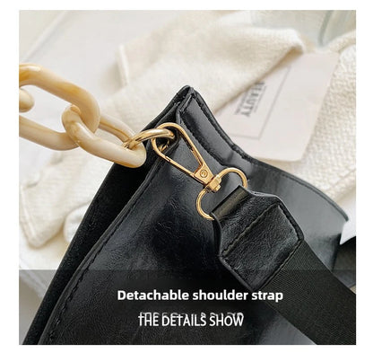 Women Shoulder Bag – Large Capacity Soft PU Leather Crossbody Handbag for Everyday Use - ZOOMNSTORE