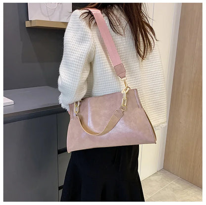 Women Shoulder Bag – Large Capacity Soft PU Leather Crossbody Handbag for Everyday Use - ZOOMNSTORE