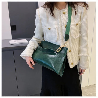 Women Shoulder Bag – Large Capacity Soft PU Leather Crossbody Handbag for Everyday Use - ZOOMNSTORE