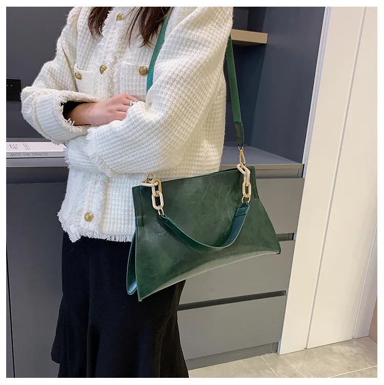 Women Shoulder Bag – Large Capacity Soft PU Leather Crossbody Handbag for Everyday Use - ZOOMNSTORE