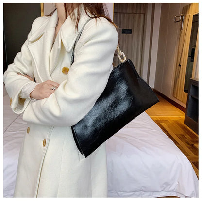 Women Shoulder Bag – Large Capacity Soft PU Leather Crossbody Handbag for Everyday Use - ZOOMNSTORE