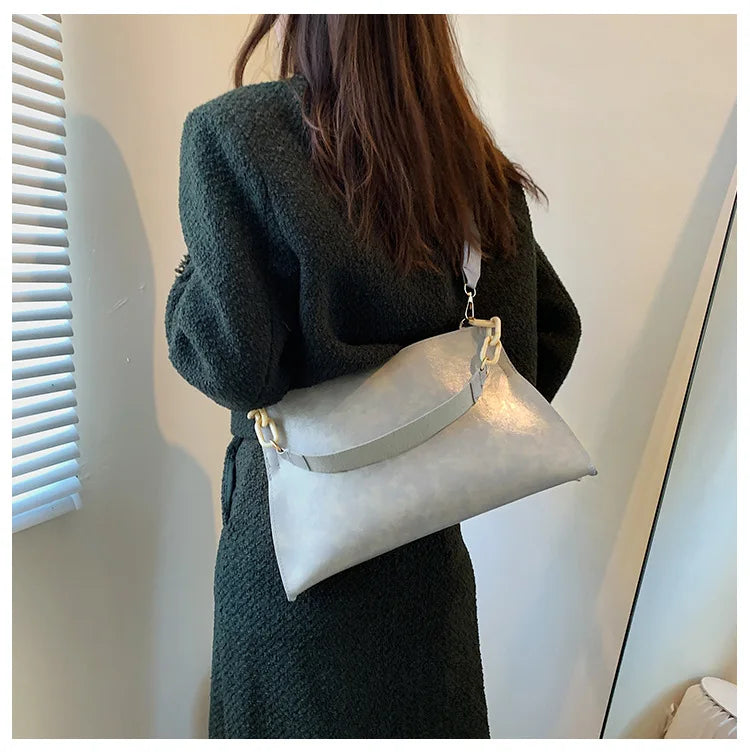 Women Shoulder Bag – Large Capacity Soft PU Leather Crossbody Handbag for Everyday Use - ZOOMNSTORE