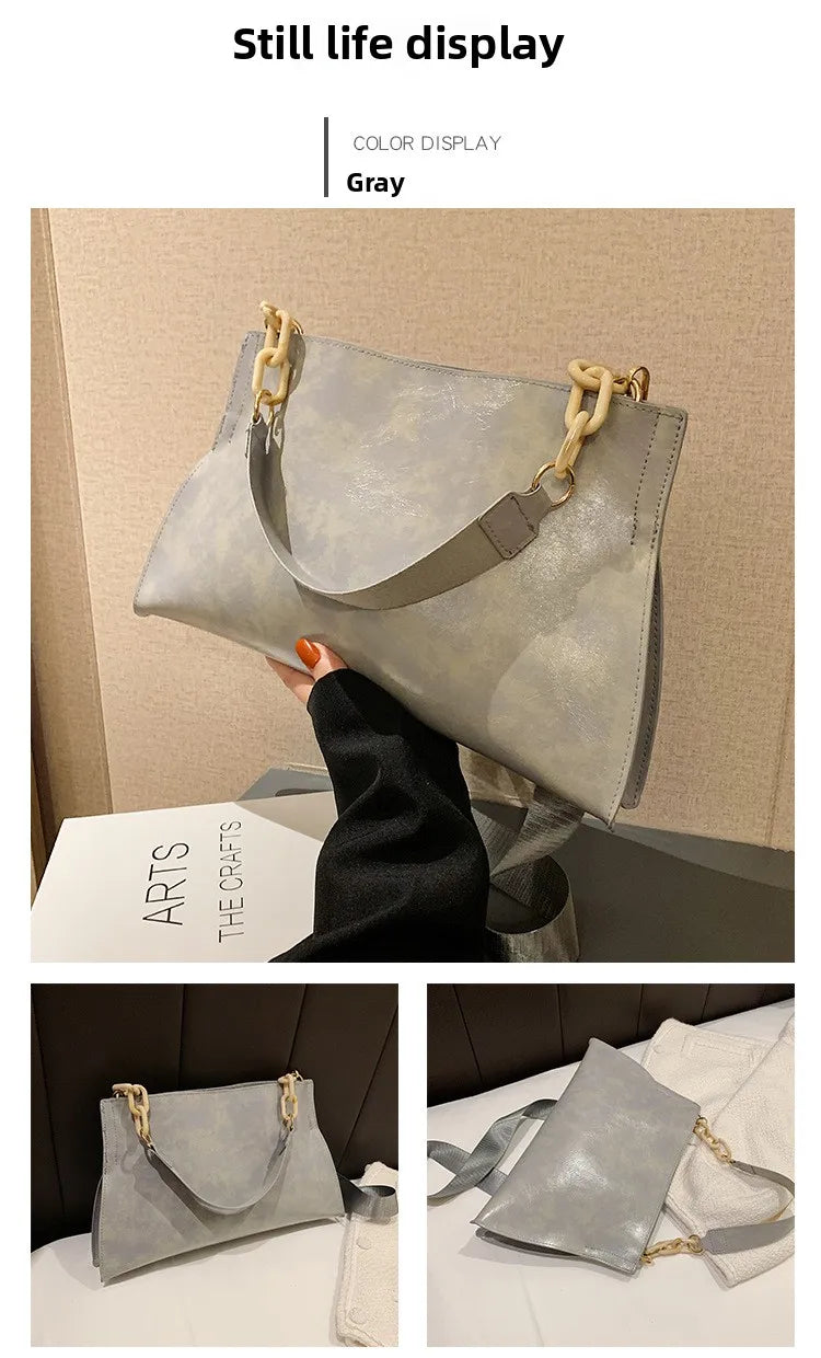 Women Shoulder Bag – Large Capacity Soft PU Leather Crossbody Handbag for Everyday Use - ZOOMNSTORE