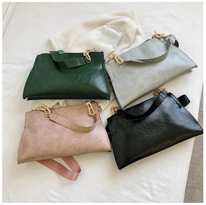Women Shoulder Bag – Large Capacity Soft PU Leather Crossbody Handbag for Everyday Use - ZOOMNSTORE