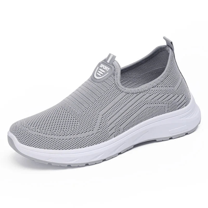Women Slip On Sneakers - Lightweight Mesh Casual Shoes With Rubber Outsole - ZOOMNSTORE