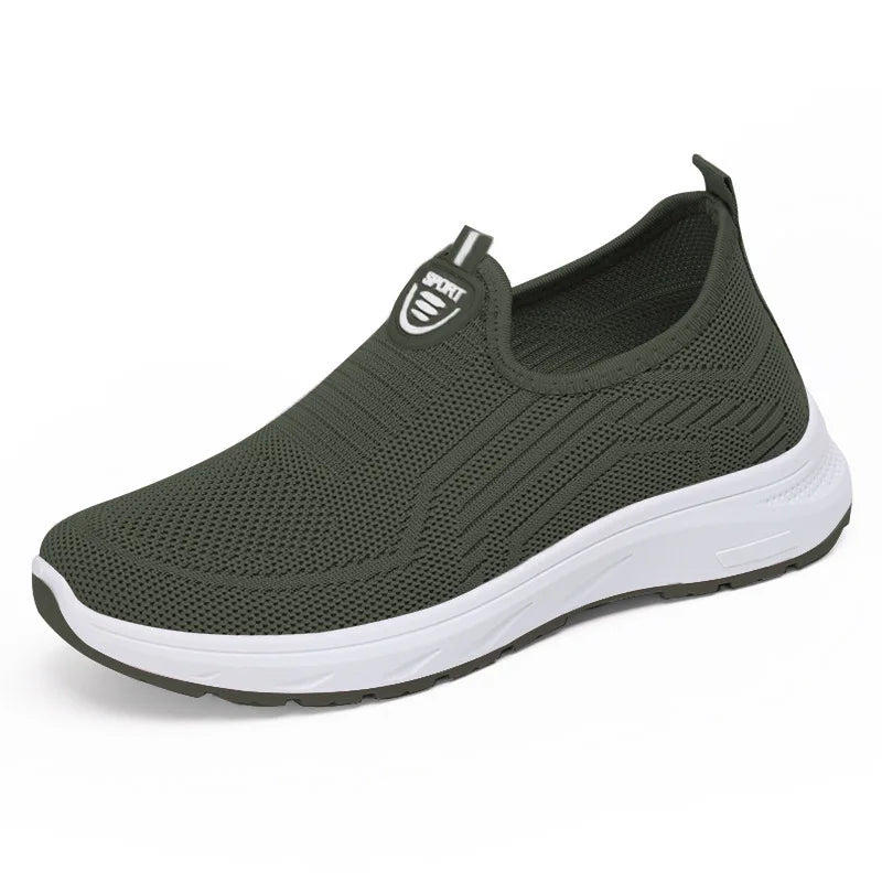 Women Slip On Sneakers - Lightweight Mesh Casual Shoes With Rubber Outsole - ZOOMNSTORE