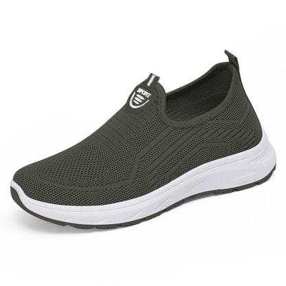 Women Slip On Sneakers - Lightweight Mesh Casual Shoes With Rubber Outsole - ZOOMNSTORE