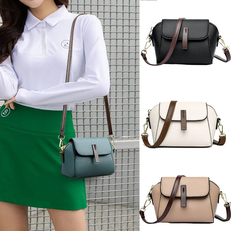 Women Small Handbag – Designer PU Leather Shoulder Crossbody Bag | Fashion Shell Purse - ZOOMNSTORE
