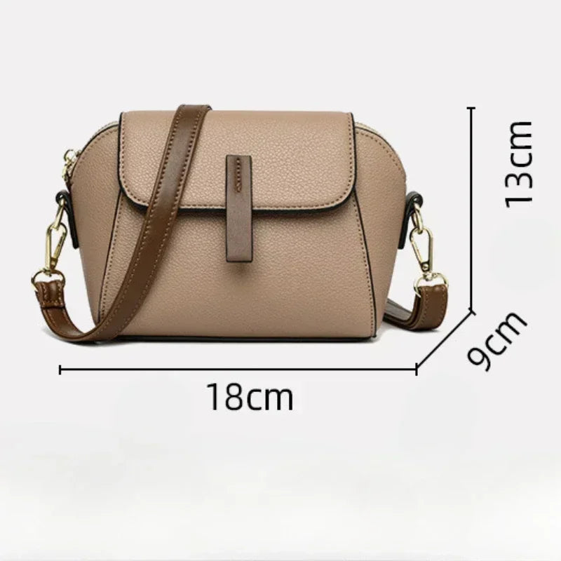 Women Small Handbag – Designer PU Leather Shoulder Crossbody Bag | Fashion Shell Purse - ZOOMNSTORE