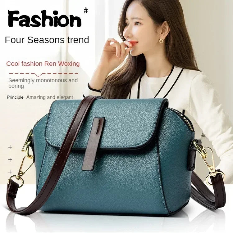 Women Small Handbag – Designer PU Leather Shoulder Crossbody Bag | Fashion Shell Purse - ZOOMNSTORE