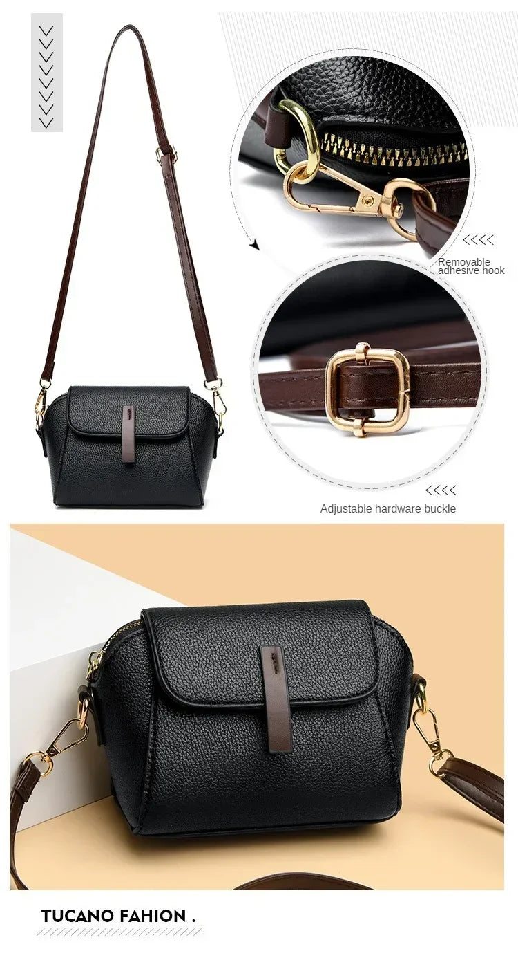 Women Small Handbag – Designer PU Leather Shoulder Crossbody Bag | Fashion Shell Purse - ZOOMNSTORE