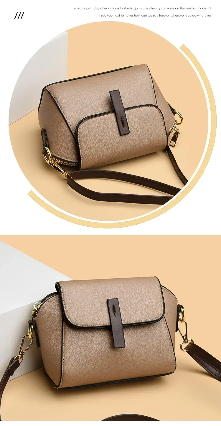 Women Small Handbag – Designer PU Leather Shoulder Crossbody Bag | Fashion Shell Purse - ZOOMNSTORE